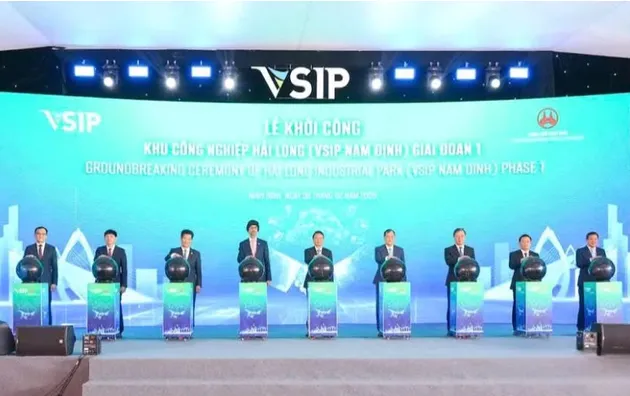 Khởi công dự án đầu tư xây dựng và kinh doanh hạ tầng VSIP Nam Định