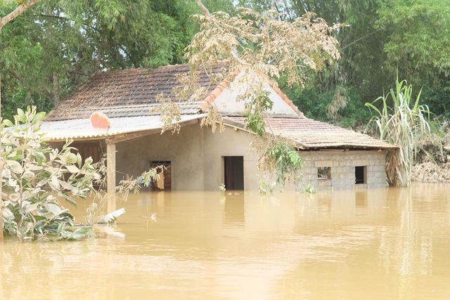 Hoa hậu Ngọc Hân lội nước chuyển đồ cứu trợ đồng bào miền Trung - Ảnh 8.