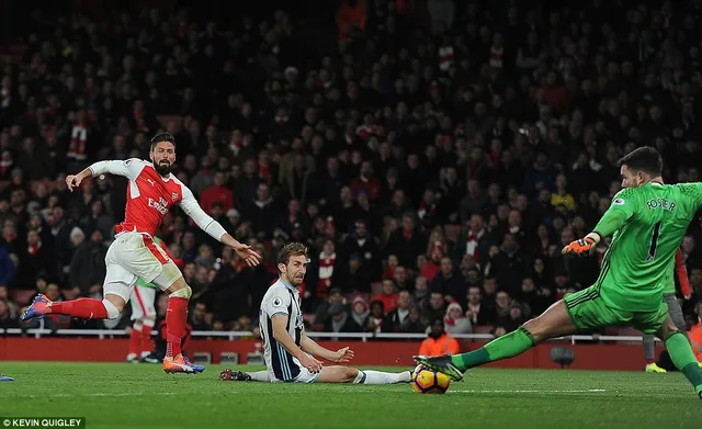 Arsenal 1-0 West Brom: Giroud tỏa sáng, Pháo thủ vượt khó - Ảnh 2.