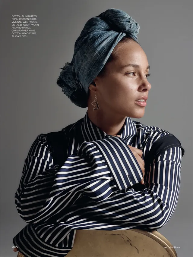 Alicia Keys đẹp mộc mạc trên Elle - Ảnh 7.