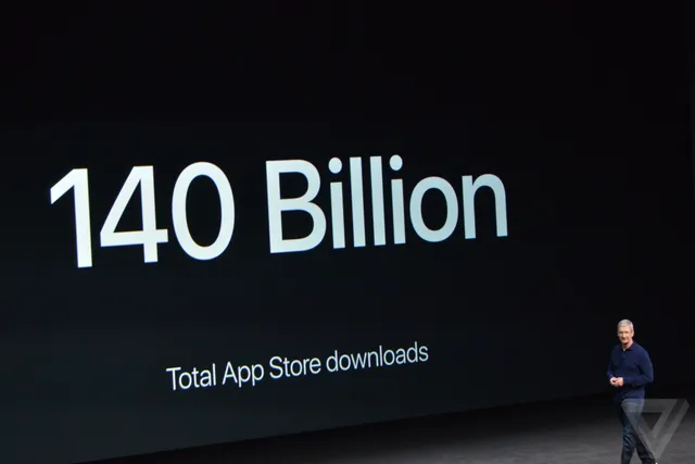 Apple công bố đã có tới 140 tỷ ứng dụng được tải về từ App Store