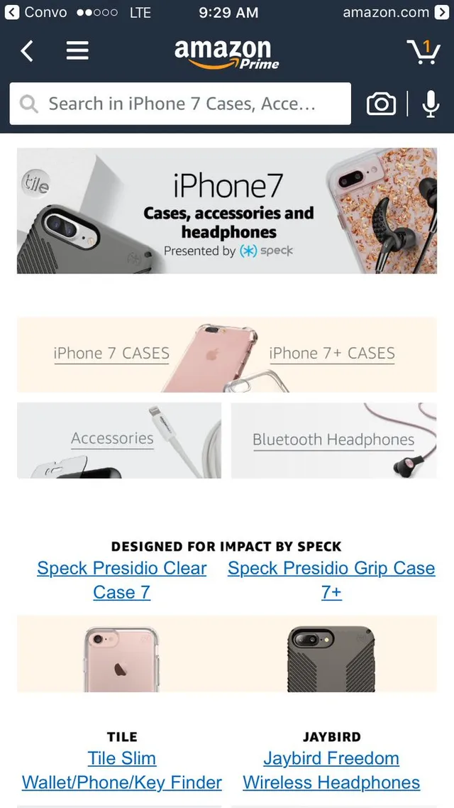 Hình ảnh và thông tin về phụ kiện dành cho iPhone 7, iPhone 7 Plus đã được đăng tải trên trang Amazon