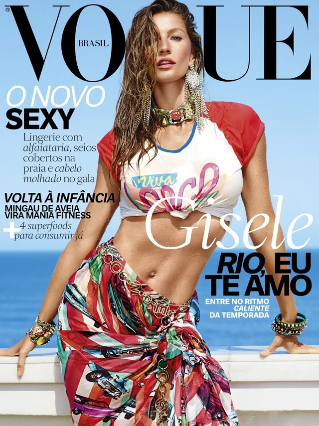 Gisele Bundchen tươi trẻ trên Vogue Brasil - Ảnh 1.