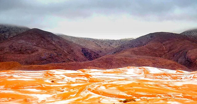 Chuyện thật khó tin: Tuyết rơi ở sa mạc Sahara - Ảnh 2.