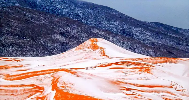 Chuyện thật khó tin: Tuyết rơi ở sa mạc Sahara - Ảnh 3.