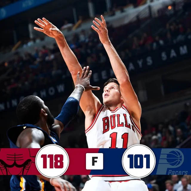 Chicago Bulls hạ knock-out Indiana Pacers để giành chiến thắng thứ 2 tại NBA 2016/2017 - Ảnh 4.