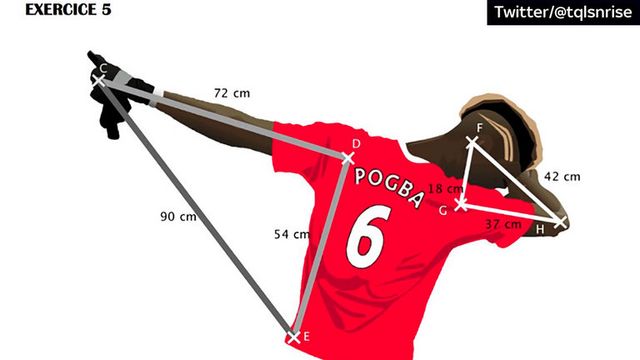 Thú vị: Màn ăn mừng dab của Pogba được dùng để dạy toán - Ảnh 1.