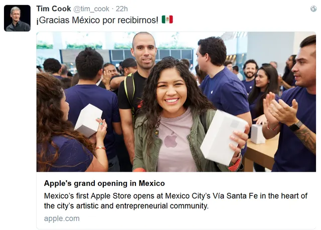 Khai trương cửa hàng Apple Store đầu tiên tại Mexico - Ảnh 1.