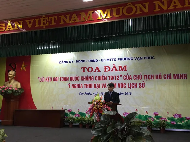 Phường Vạn Phúc kỷ niệm 70 năm ngày toàn quốc kháng chiến với nhiều hoạt động ý nghĩa - Ảnh 1.