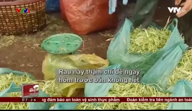 Thực khách vô tư ăn rau muống bào ngâm hóa chất độc hại - Ảnh 1.