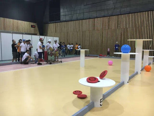 ABU Robocon 2017: Các đội tuyển thử sân trước ngày thi đấu chính thức - Ảnh 8.