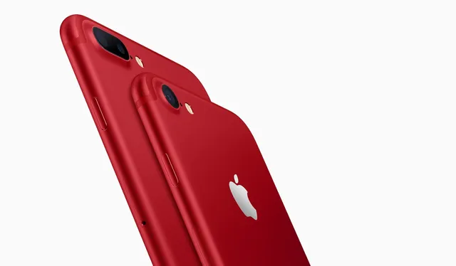 Apple bất ngờ trình làng iPhone 7 màu đỏ - Ảnh 1.