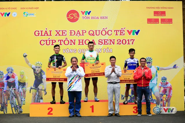 Kết quả chi tiết giải xe đạp quốc tế VTV Cúp Tôn Hoa Sen 2017: Nguyễn Thành Tâm thắng chặng 13, Jiung Jang tiếp tục giữ áo vàng - Ảnh 1.