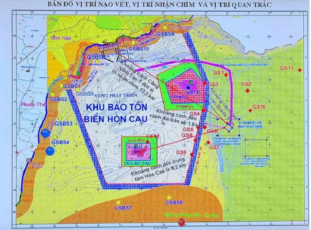 Giám sát chặt việc nhận chìm chất nạo vét ở biển Vĩnh Tân - Ảnh 2.