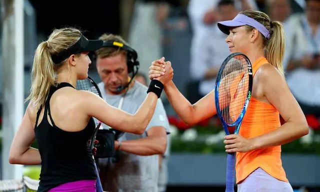 Madrid mở rộng 2017: Bouchard thắng kịch tính Sharapova - Ảnh 1.