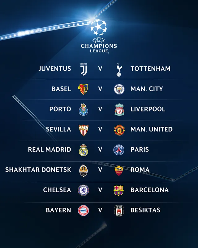 Vòng 1/8 Champions League: Chelsea, Real đụng Barcelona, PSG; thành Manchester dễ thở - Ảnh 4.