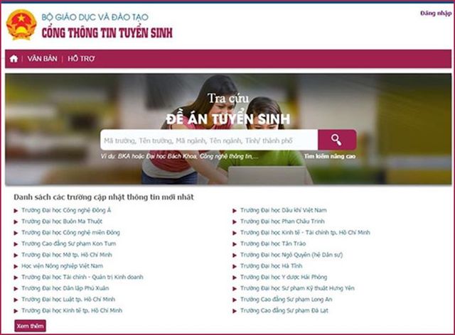 Hướng dẫn cách tra cứu tại Cổng thông tin tuyển sinh - Ảnh 1.