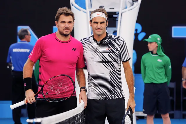 Chùm ảnh: Những hình ảnh ấn tượng nhất trận bán kết Federer - Wawrinka - Ảnh 1.