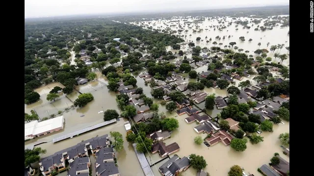 Bang Texas, Mỹ hoang tàn sau siêu bão Harvey - Ảnh 4.