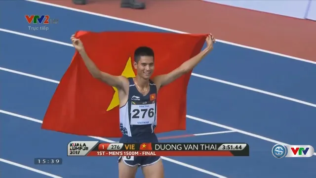 VIDEO SEA Games 29: Dương Văn Thái giành HCV chạy 1500m nam - Ảnh 1.