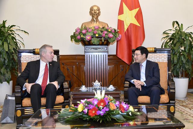 Phó Thủ tướng Phạm Bình Minh tiếp Đại sứ Hoa Kỳ Ted Osius chào từ biệt - Ảnh 1.