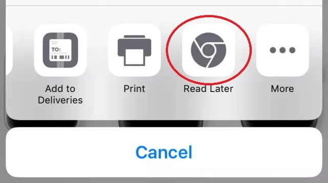 Google Chrome cập nhật tính năng “đọc lại sau” trên iOS - Ảnh 1.
