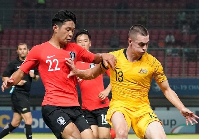 Lịch thi đấu và trực tiếp vòng tứ kết U19 châu Á 2018 ngày 29/10: U19 Hàn Quốc - U19 Tajikistan, U19 Ả Rập Xê Út - U19 Australia - Ảnh 1.