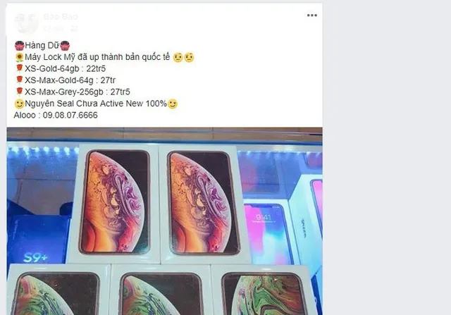 Cảnh báo: Xuất hiện iPhone Xs/Xs Max “đội lốt” hàng quốc tế, bán giá siêu thấp - Ảnh 1.