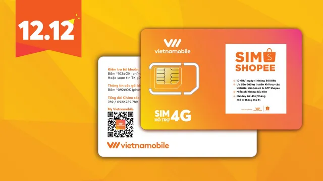 Ra mắt SIM Vietnamobile 4G Shopee, dung lượng 10GB/ngày - Ảnh 1.