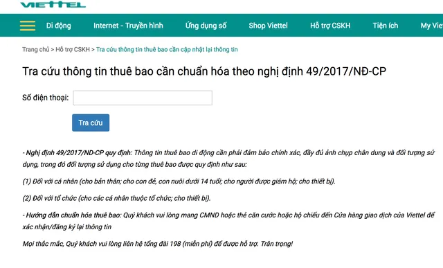 Đáng xem: Hướng dẫn cách kiểm tra số điện thoại có cần bổ sung ảnh chân dung hay không - Ảnh 1.