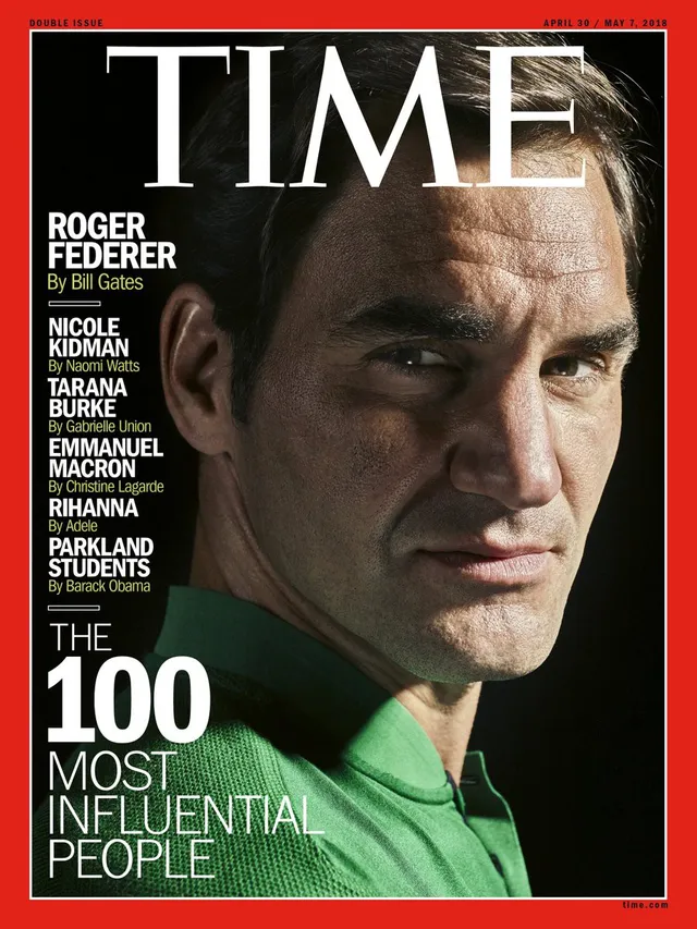 Huyền thoại Roger Federer lọt top 100 nhân vật có ảnh hưởng nhất thế giới - Ảnh 1.