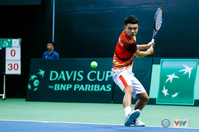 ẢNH: Thắng Qatar, ĐT quần vợt Việt Nam trở lại nhóm II Davis Cup - Ảnh 1.