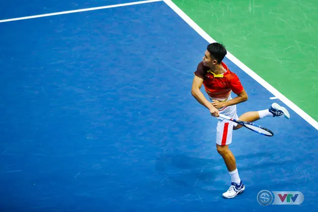 ẢNH: Thắng Qatar, ĐT quần vợt Việt Nam trở lại nhóm II Davis Cup - Ảnh 4.