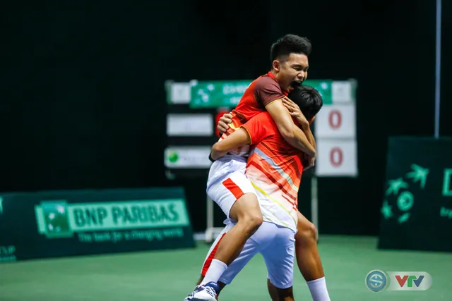 ẢNH: Thắng Qatar, ĐT quần vợt Việt Nam trở lại nhóm II Davis Cup - Ảnh 17.