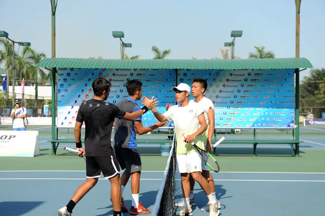 Lý Hoàng Nam và Văn Phương giành ngôi vô địch đôi nam Giải Quần vợt Vietnam F2 - Ảnh 2.