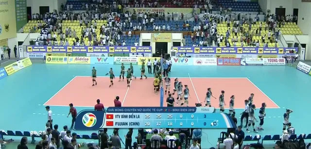 VIDEO VTV Bình Điền Long An 3-0 Phúc Kiến (Trung Quốc): Thẳng tiến vào bán kết - Ảnh 1.