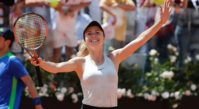 Đơn nữ Rome mở rộng: Svitolina thắng áp đảo Halep ở chung kết - Ảnh 2.