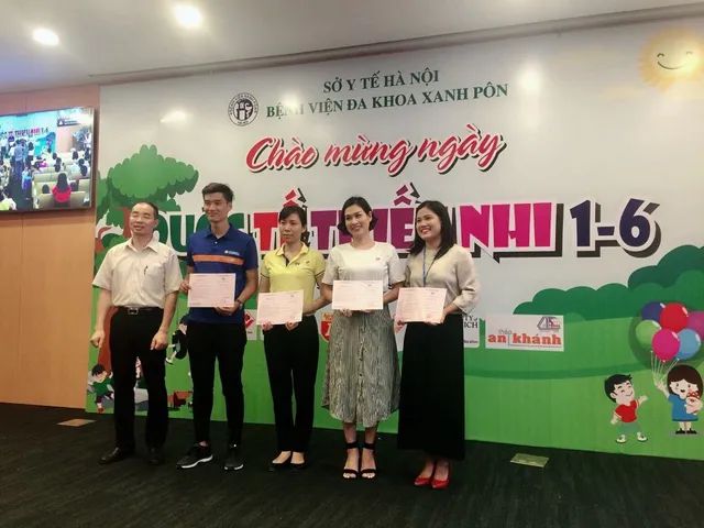 Chào mừng ngày Quốc tế thiếu nhi tại bệnh viện Xanh Pôn - Ảnh 1.