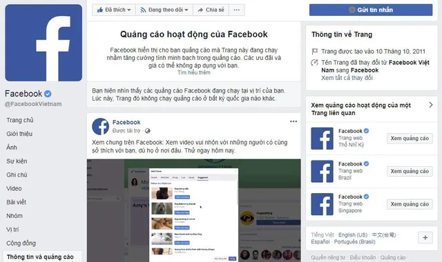 Facebook tăng cường tính minh bạch cho quảng cáo và các trang - Ảnh 1.