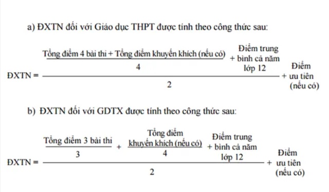 Cách tính điểm xét tốt nghiệp THPT quốc gia 2018 - Ảnh 1.