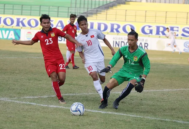 Giải U19 Đông Nam Á 2018: U19 Việt Nam thắng dễ U19 Lào - Ảnh 2.