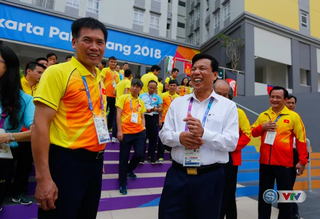 ẢNH: Bộ trưởng Bộ VHTT&DL Nguyễn Ngọc Thiện tới thăm các VĐV dự ASIAD 2018 - Ảnh 11.