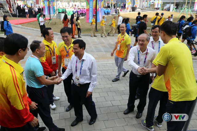 ẢNH: Bộ trưởng Bộ VHTT&DL Nguyễn Ngọc Thiện tới thăm các VĐV dự ASIAD 2018 - Ảnh 3.