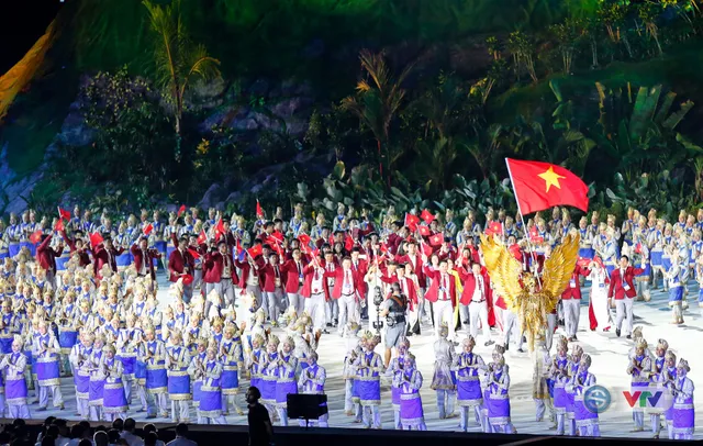 ẢNH: Lễ khai mạc ASIAD 2018 đầy màu sắc và ấn tượng - Ảnh 9.