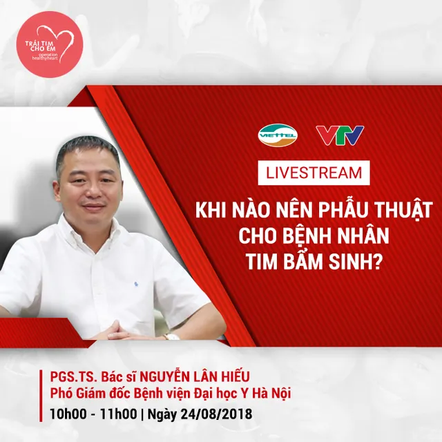 Khi nào nên phẫu thuật cho bệnh nhân tim bẩm sinh? - Ảnh 1.