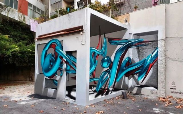 Những tác phẩm graffiti sống động như thật - Ảnh 1.