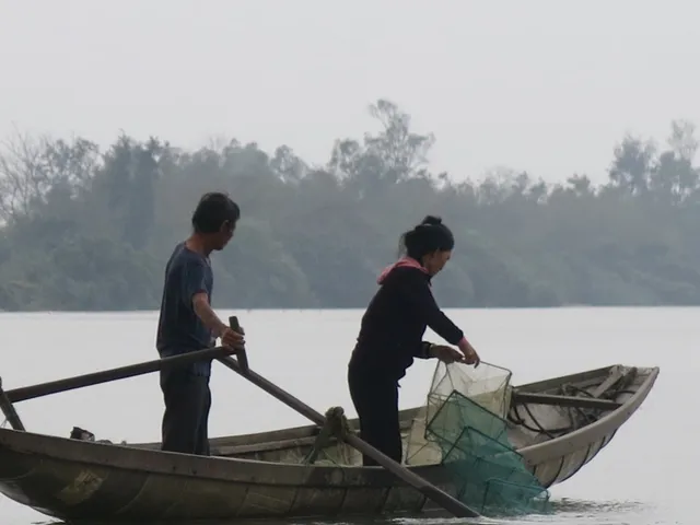 68 tuổi vẫn đi sông thả lưới nuôi ba cháu ăn học - Ảnh 2.