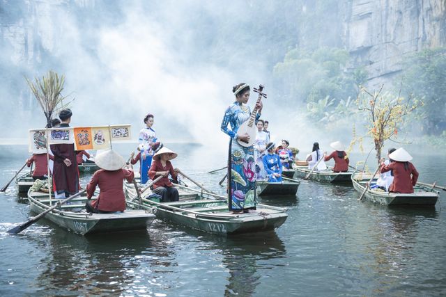 Mãn nhãn màn trình diễn áo dài Xuân với Tết Nghĩa là hy vọng 2019. - Ảnh 9.