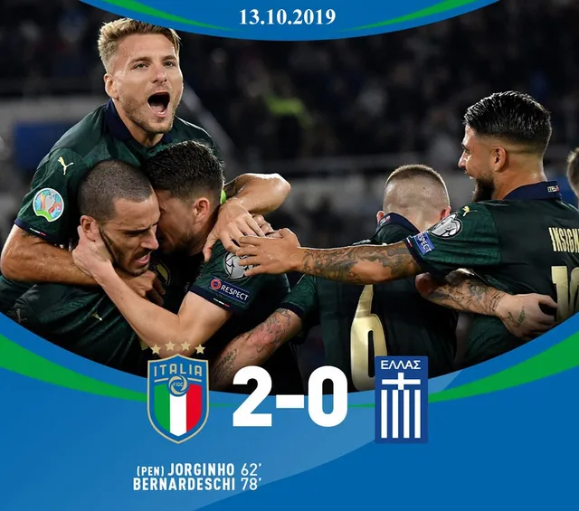 Kết quả, BXH vòng loại EURO 2020, ngày 13/10: Na Uy 1-1 Tây Ban Nha, Italia 2-0 Hy Lạp... - Ảnh 1.