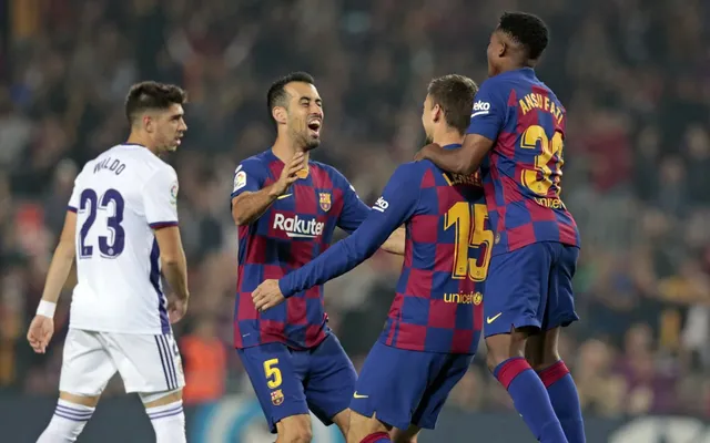 Barcelona 5-1 Real Valladolid: Đại tiệc bàn thắng, đẳng cấp Messi - Ảnh 1.